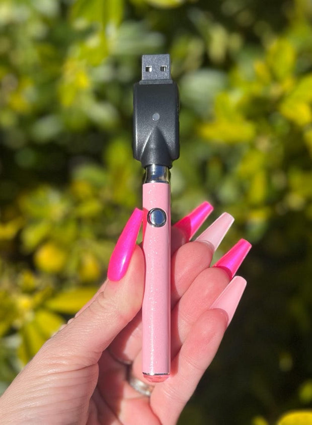 Baby Pink Glitter 510 Battery Kit | StayLit Baby Pink Glitter 510 Battery Kit | StayLit