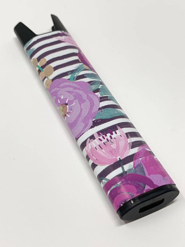 Stiiizy Pen Designer Purple Floral Battery Vape Pen Starter Kit