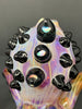 Izzy The Glassblower Amber Purple Galaxy Octopus Heady Glass Water Pipe/Dab Rig