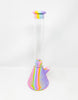 Pink Purple Swirl 14in Silicone Water Pipe/Bong