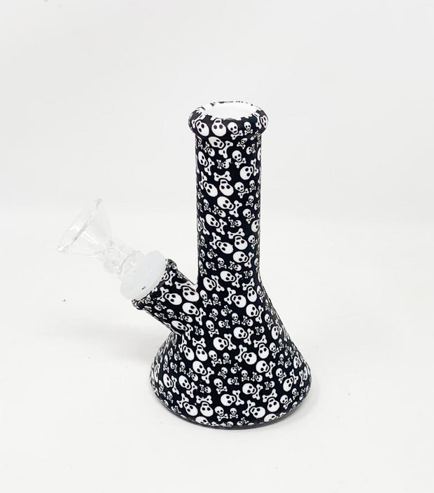 Skull and Bones Silicone Water Pipe/Bong