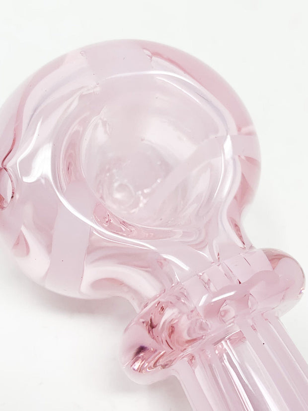 Pink White Swirl Glass Hand Pipe