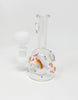 6.5in Red Rainbow Unicorn Rhinestone Glass Hand Pipe/Bong/Dab Rig