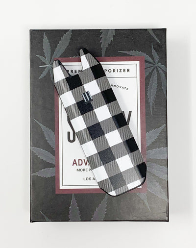 Biiig Stiiizy Buffalo Plaid White Black Vape Pen Starter Kit