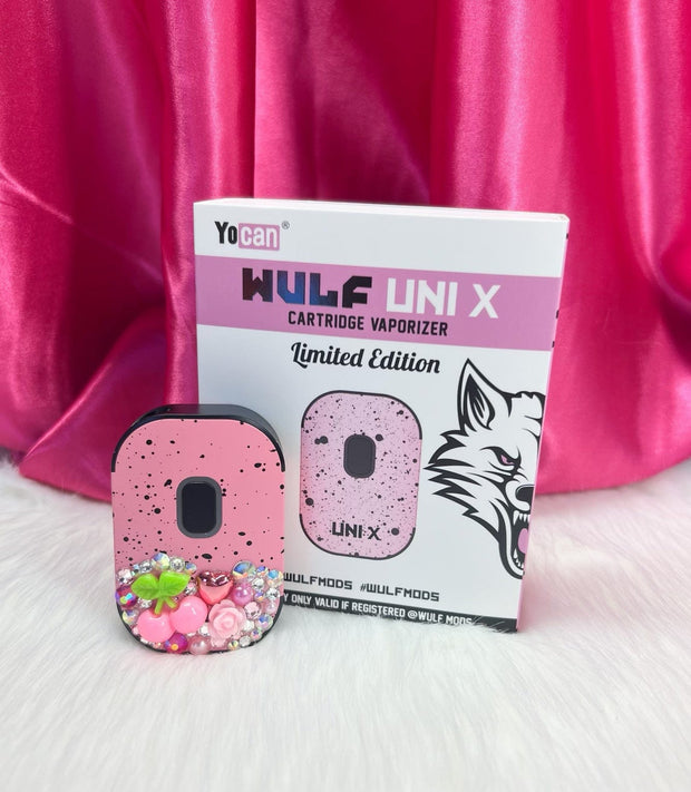 Wulf Yocan Pink Cherry Crystal Uni X 510 Threaded Battery Starter Kit
