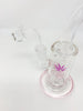StayLit Opal Holographic Pink and Transparent Bent Neck Glass