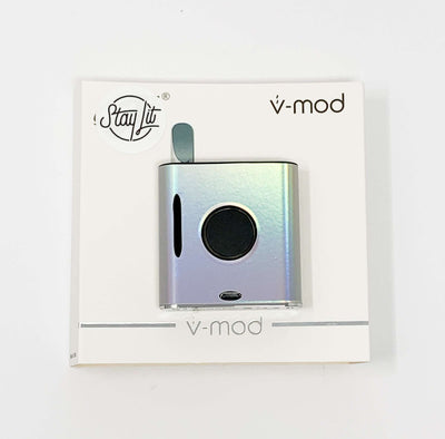 510 Threaded VMOD 2 Battery Matte Silver Rainbow Galaxy Starter Kit