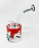 Ghost Mask Horror Movie 6in Barrell Glass Water Hand Pipe/Dab Rig
