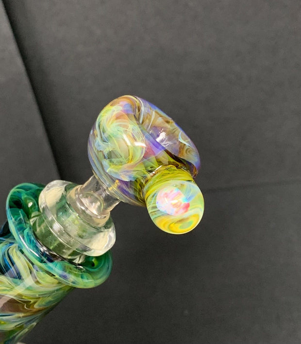 2KGlassWorks Donut Sphere Chaos Horn Heady Glass Water Pipe/Dab Rig