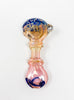 Pink Blue Fumed Glass Hand Pipe