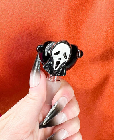 Ghost Mask 14mm Black Glass Bowl