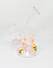 Bee’s and Daisies 6in Glass Water Pipe/Dab Rig