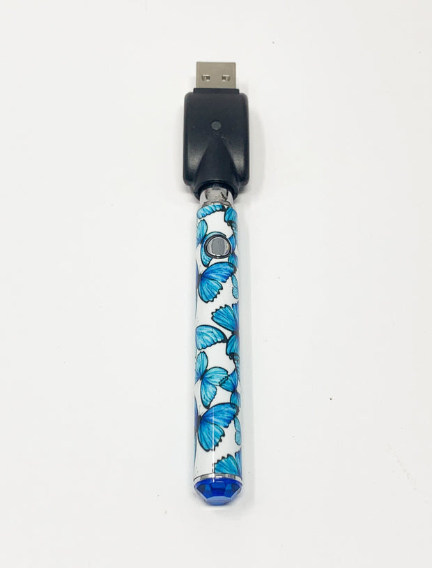 510 Threaded Battery Blue Butterflies Blue Crystal Starter Kit