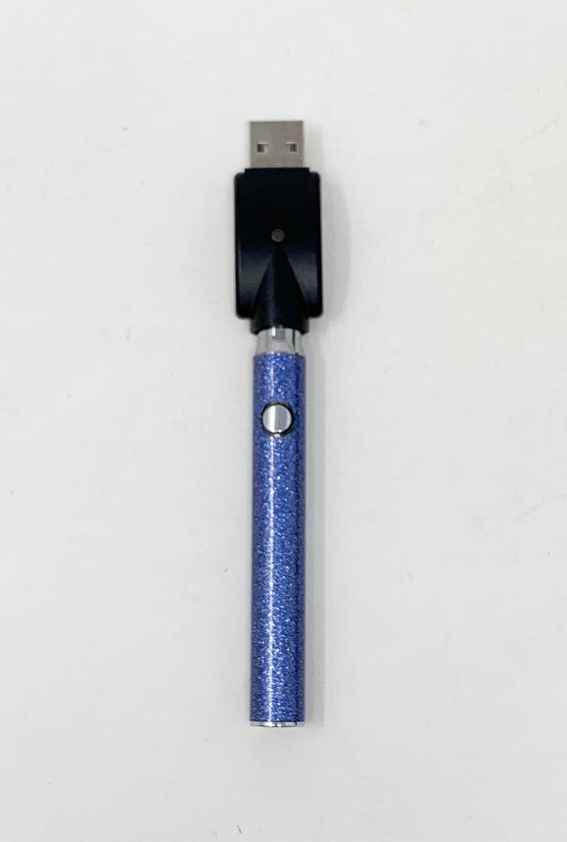 510 Threaded Periwinkle Blue Glitter Vape Pen