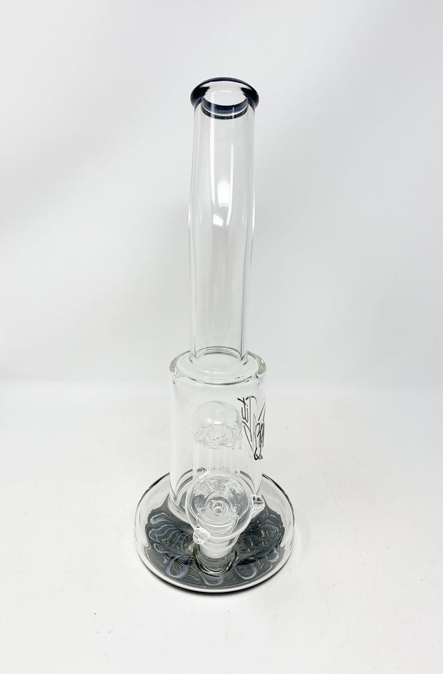 Black StayLit 12.5in Bent Neck Glass Water Hand Pipe/Dab Rig