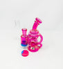 Crystal Glass Iridescent Reclaimer Recycler Glass Water Pipe/Dab Rig