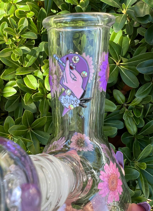 Best Buds Friends Dried Floral Water Pipe/Bong Set of 2