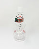 Frosti The Snowman Glass Water Hand Pipe/Dab Rig
