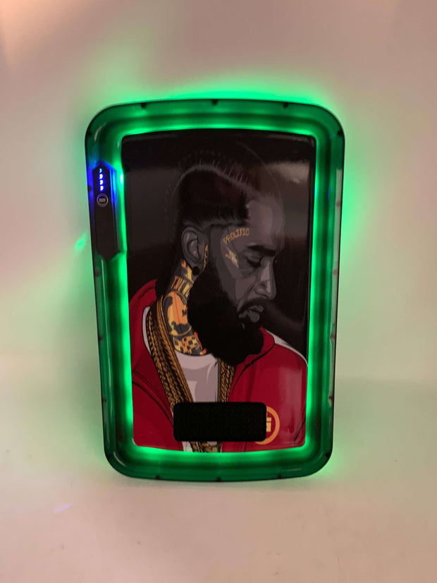 Nipsey Hustle Prolific LED Rolling Tray Featuring 7 Colors and Party Mode