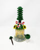 Los1Glass Red Mushroom Sunflower Tree Heady Glass Water Pipe/Dab Rig