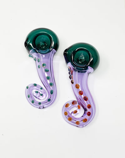 Mermaid Octopus Tentacle Glass Hand Pipe
