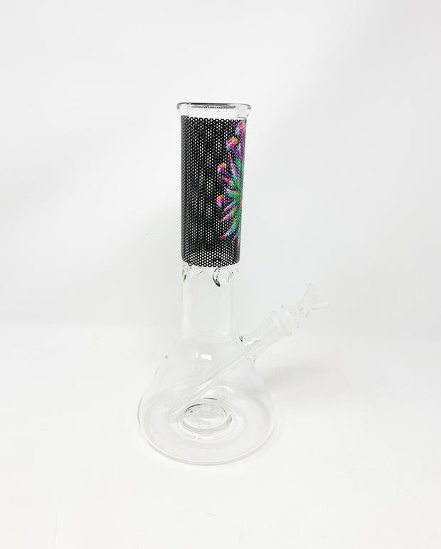 Psychedelic Eye Beaker Glass Water Pipe/Bong