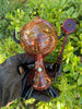 BossHaas Black Red Opal Dab Dude Heady Glass Water Pipe/Dab Rig