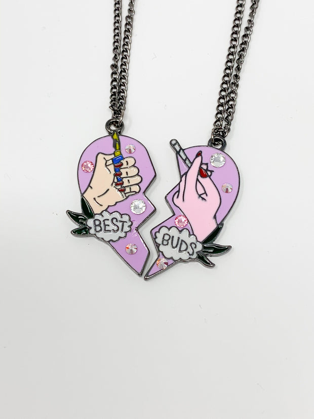 Crystal Best Buds Necklace