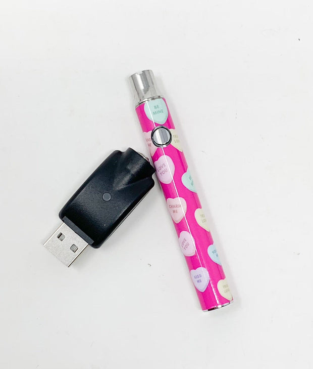 510 Threaded Battery Pink Candy Hearts Starter Kit 510 Threaded Battery Pink Candy Hearts Starter Kit
