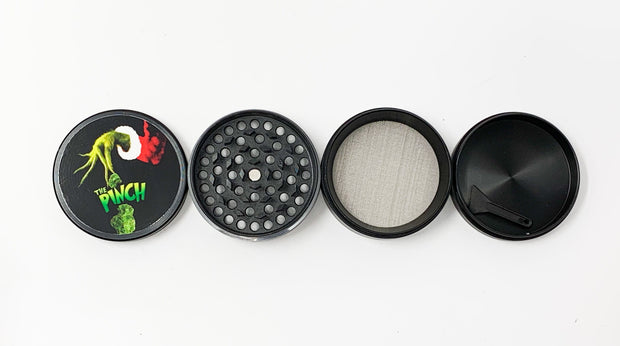 Christmas Grinch Herb Grinder 4 Piece 55mm W/ Cleaning Tool