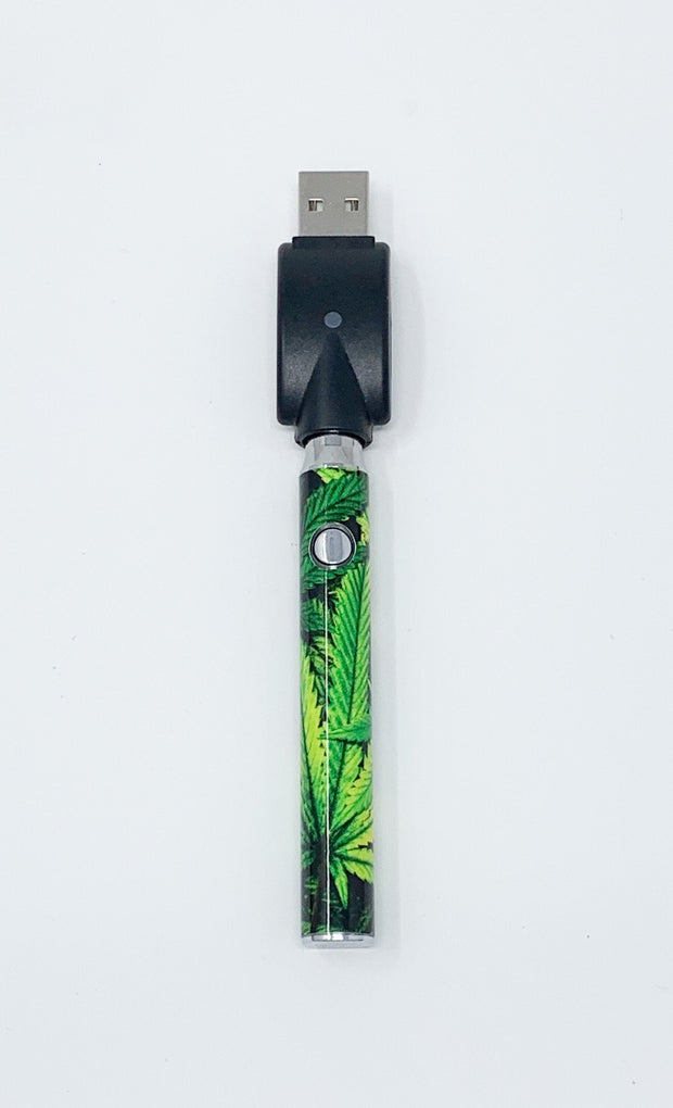 510 Threaded Battery Cannabis Leaf Vape Pen Starter Kit