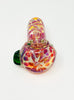Red Yellow Hornet Head Glass Hand Pipe