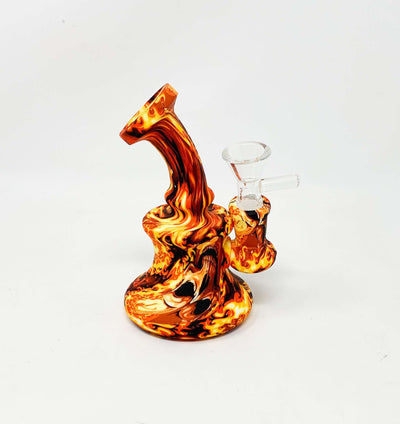 Skull Flames Silicone Water Pipe/Bong