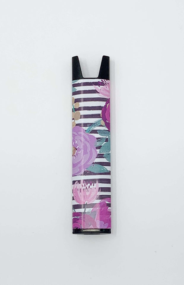 Stiiizy Pen Designer Purple Floral Battery Vape Pen Starter Kit