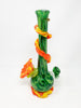 Noble Glass Fire and Earth Flower Heady Glass Water Pipe/Bong