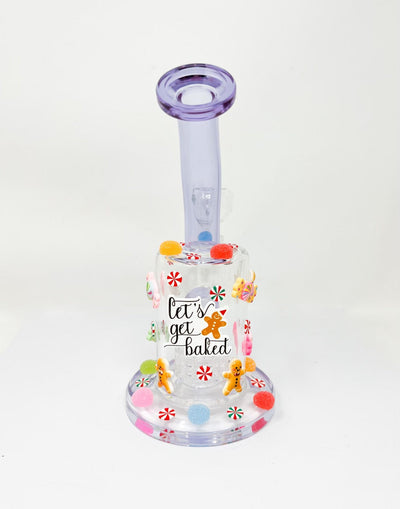 Let’s Get Baked Gingerbread House Glass Water Pipe/Rig