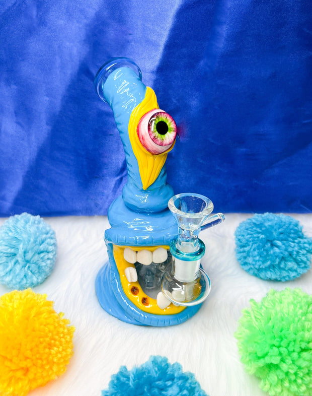Blue Monster Dab Rig Glass Water Pipe For Sale|StayLit Design
