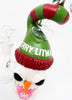 Angry Snowman Fiend Bent Neck Glass Water Pipe/Rig