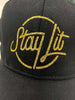 Black & Gold Glitter Dad Hat/Baseball Hat