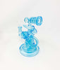 StayLit Blue RayGun 3 Chamber Recycler Glass Hand Pipe/Dab Rig