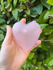 Pink Frosted Heart Glass Hand Pipe