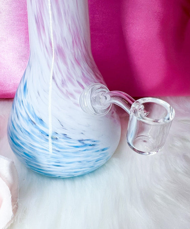 Noble Glass Cotton Candy Beaker Heady Glass Water Pipe/Bong