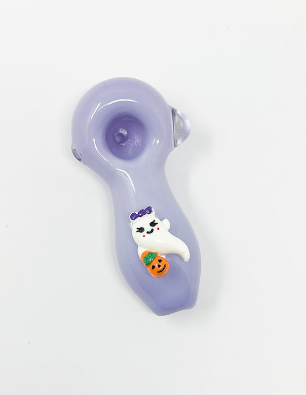 Purple Ghost Glass Hand Pipe