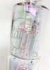 StayLit Iridescent Double Tree Perc Bent Neck Glass Water Pipe/Rig