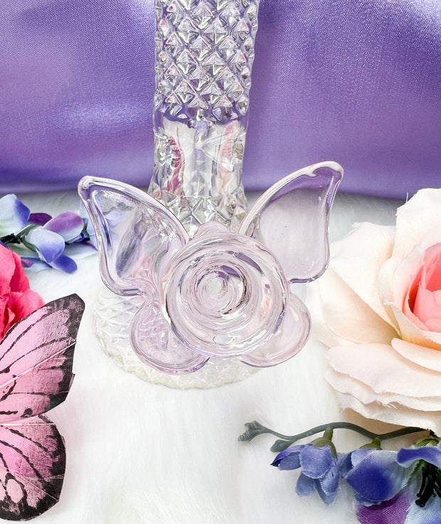 Iridescent Crystal Glass Vase Water Pipe/Bong