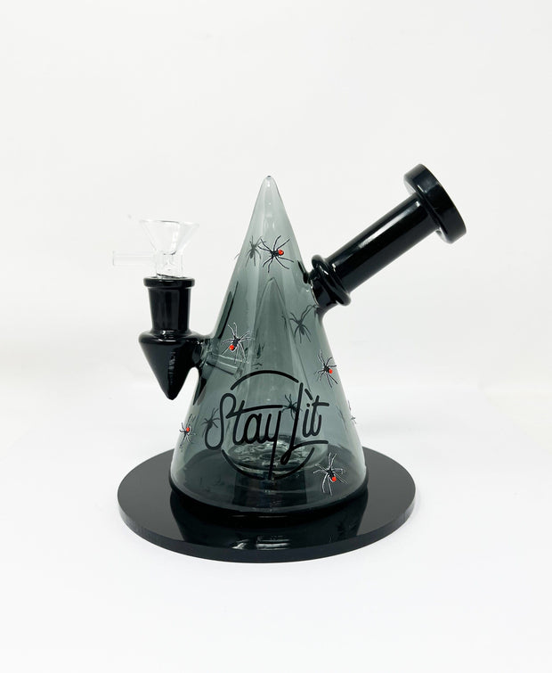 Spider Witch Hat Glass Water Pipe/Rig