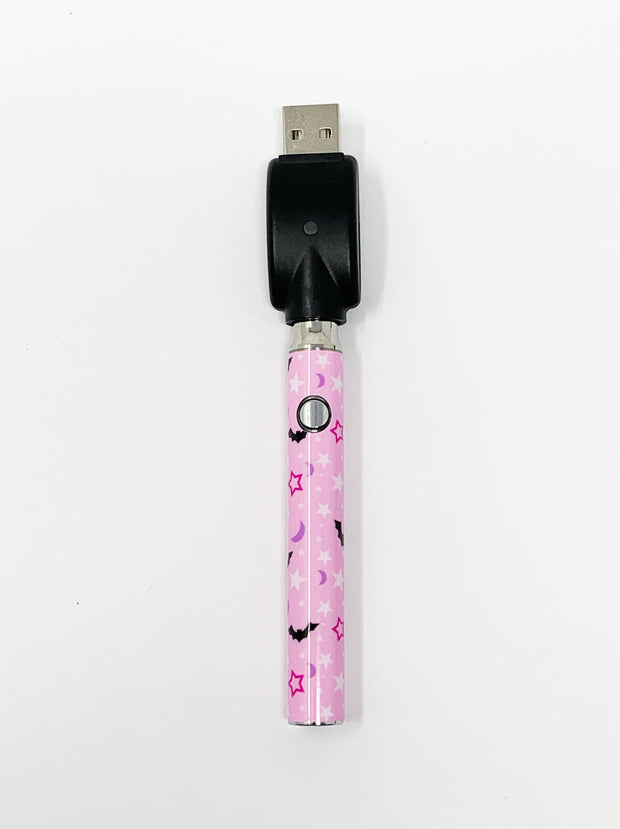 510 Threaded Battery Pink Bats Moon Stars Starter Kit