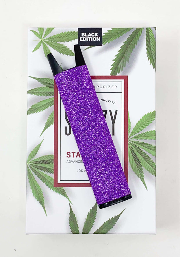 Stiiizy Pen Purple Glitter Battery Vape Pen Starter Kit