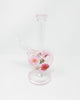 Pink Floral Heart Glass Hand Pipe/Dab Rig