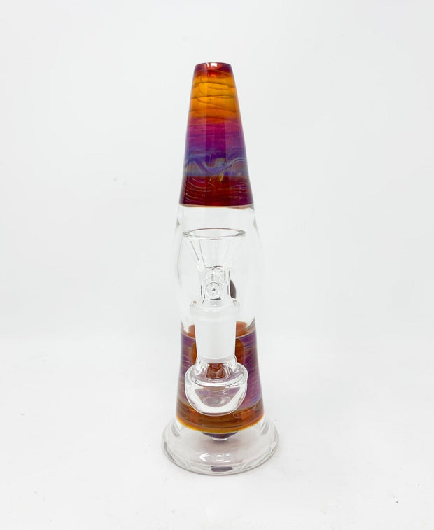 Guru Glass Sunset Chaos Lamp Heady Glass Water Pipe/Rig